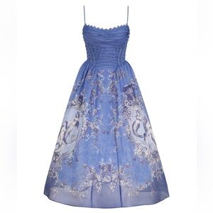 Zimmermann 
REBELLION BEADED PICNIC DRESS Midi Dress size 1 small